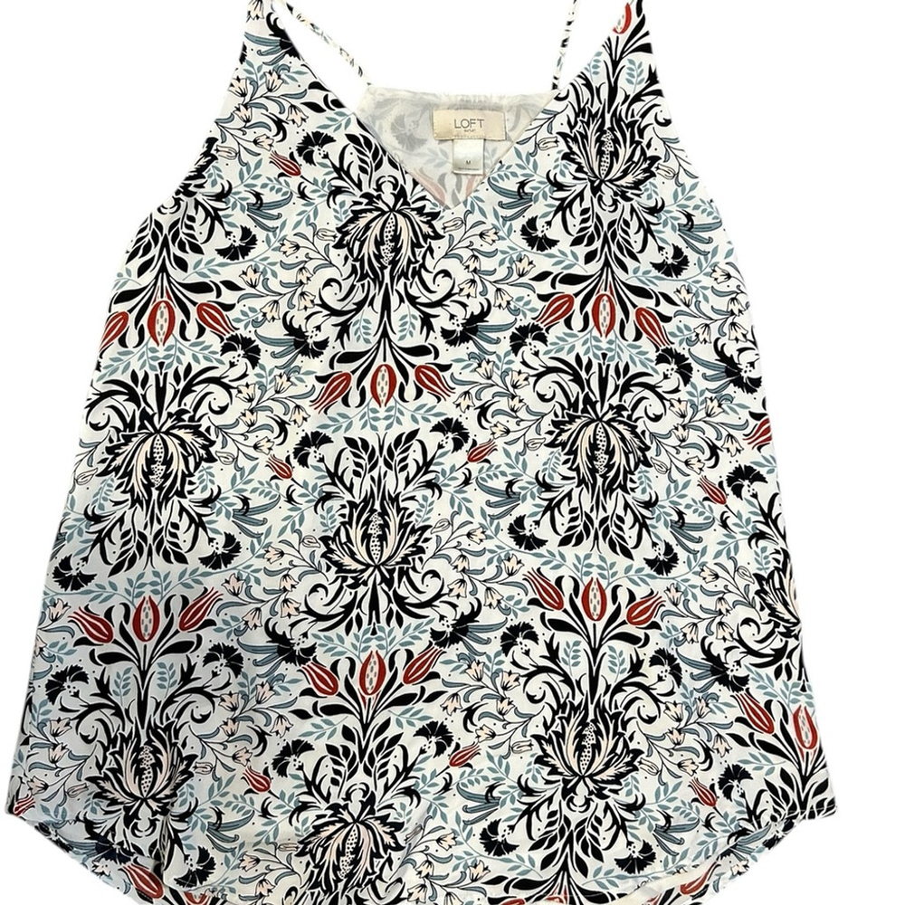 LOFT Multicolor Floral Sleeveless Camisole Tank M - Picture 2 of 8
